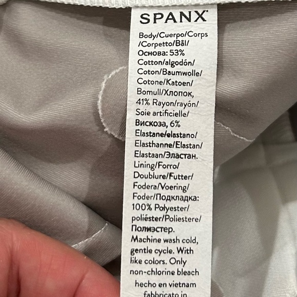 Spanx Womens White Seamless Shaping pants / size S /CH /P - Picture 7 of 8